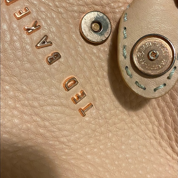 TED BAKER Pink salmon leather Markun Cross Body Bag - Picture 13 of 16